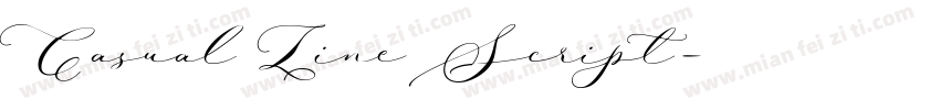 Casual Line Script字体转换